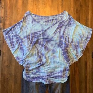 Blue tie dye shirt